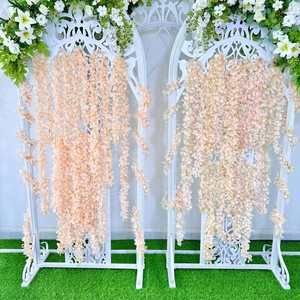 Canne à Neige Artificielle Décoration <span class=keywords><strong>de</strong></span> Mariage Rotin 200 cm 150 Têtes <span class=keywords><strong>de</strong></span> Fleurs Fleur Artificielle Vigne - Product Image 3