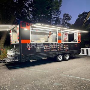 Camion de crème glacée au café 2025 entièrement équipé, remorque mobile de restauration rapide avec cuisine complète à vendre - Product Image 5