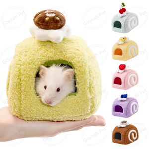 Caldo invernale a forma di torta di criceto casa morbido piccolo animale domestico letto per criceti nani siriani gerbilli - Product Image 1