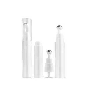 Großhandel 5ml 10ml Vakuum Airless Flasche 15ml kosmetische Augen creme Rolle auf Airless Flasche