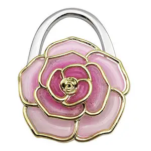 Organizer Hook Keyring Handbag Keychain Mini Lady purse Handbag Lock Hook Holder Round Heart Flower Shaped Bag Holders