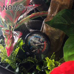 NOMOYPET Good Quality Round Mechanical Thermometer and Hygrometer <strong>for</strong> Reptile Terrarium - Product Image 5