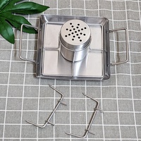 UJ-W035 Support de rôtissage pour poulet en canette de bière avec porte-légumes pour barbecue, four ou fumoir – Meilleure vente