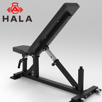 HALA-FB-1912 multifonctionnel réglable Fitness chaise acier métal pliable plat banc gymnastique exercice poids formateur