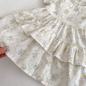 <span class=keywords><strong>Vestito</strong></span> <span class=keywords><strong>da</strong></span> principessa floreale per ragazze <span class=keywords><strong>vestito</strong></span> <span class=keywords><strong>da</strong></span> <span class=keywords><strong>bambina</strong></span> estivo manica a bolle - Product Image 3