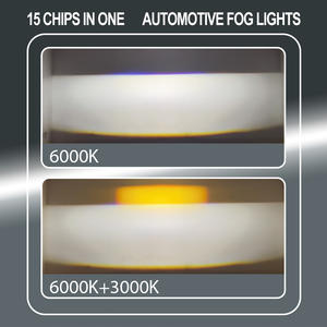 ไฟสปอร์ตไลท์มอเตอร์ไซค์ LM23 รุ่นใหม่ แบบสามเลนส์ ไฟหน้า LED ขนาดเล็ก ไฟขับขี่ ไฟทำงาน ไฟตัดหมอก หลอดไฟ DRL สำหรับรถยนต์ รถบรรทุก รถ SUV รถ ATV - Product Image 4