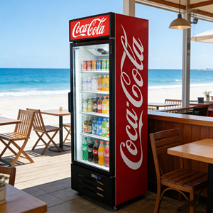 Nouveau <span class=keywords><strong>réfrigérateur</strong></span> à boissons moderne et bon marché, <span class=keywords><strong>réfrigérateur</strong></span> commercial vertical à <span class=keywords><strong>porte</strong></span> vitrée pour magasin - Product Image 2