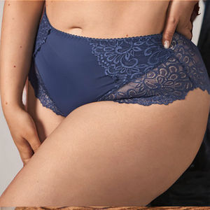 Großhandel Damen Sexy Nahtlose Transparente Polyamid-Spitzen-Slips mit Taillenlogo für Damenunterwäsche - Product Image 2