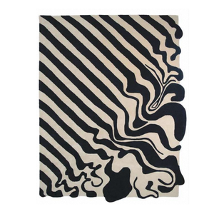 Alfombra de Lana Hecha a Mano, Colección Moderna, Alfombra de Lujo Hecha a Mano para Sala de Estar, Dormitorio, Alfombra de Lana Suave de Primera Calidad - Product Image 3