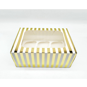 Vàng hộp phim bao gồm cho cupcakes cá nhân <span class=keywords><strong>cupcake</strong></span> hộp món tráng miệng Dip Platter với ngăn và lỗ <span class=keywords><strong>cupcake</strong></span> hộp giấy - Product Image 6