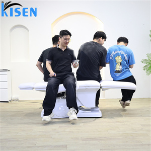 Kisen Facial Lashes <b>Table</b> Bed Beauty Salon Equipment Cosmetic Esthetician Aesthetic Tattoo Chair 3 4 Motor Electric Beauty Bed - Product Image 2