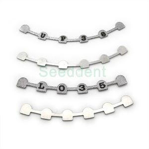 Ortodontik gigi baja tahan karat <span class=keywords><strong>lingual</strong></span> retainer dengan mesh atas dan rendah 3-3 ikatan ikatan splint Bondable 2 buah - Product Image 5