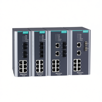 Commutateur géré Moxa PT-508-MM-SC-24, 8 ports, montage sur rail DIN industriel, commutateur Ethernet, réseaux d'entreprise