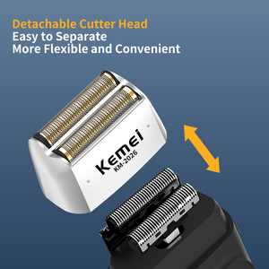 Afeitadora Multifunción Kemei KM-2026-2027, Recargable, Inalámbrica, con Dos Cuchillas, Recortadora de Barba y Cabello para Hombre - Product Image 3