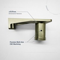 Support de fraisage CNC robuste en acier inoxydable, composant de support léger et haute résistance pour l'ingénierie de précision