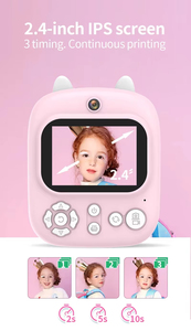 Appareil photo instantané pour enfants à double objectif HD 1080P, caméscope numérique, jeu de puzzle, musique, jouet éducatif - Product Image 5