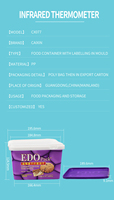 3.8L forme carrée IML PLASTIC Container seau de stockage de biscuits seau d'emballage pour crème glacée