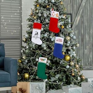 Décorations suspendues pour cheminée, décorations de fête de fin d'année, décorations pour la maison familiale, chaussettes de Noël personnalisées en feutre - Product Image 6