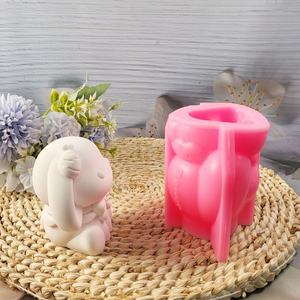 Moules de coulée en résine faits à la main pour bricolage ornements décoratifs Ins Style Silicone lapin moules W0307 - Product Image 4