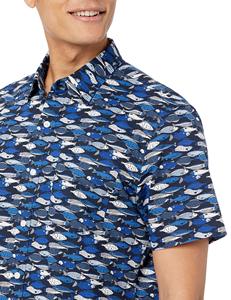 <span class=keywords><strong>Chemise</strong></span> hawaïenne à manches courtes à imprimé floral pour <span class=keywords><strong>homme</strong></span> en tissu rayonne 100% coton personnalisé - Product Image 5