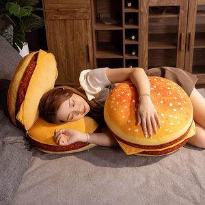 Coussins et oreillers géants personnalisés en forme de cheeseburger, coussin en peluche doux en forme de hamburger pour la décoration intérieure et les textiles de maison - Product Image 4