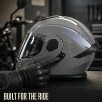 Casque de moto électrique relevable intégral pour usage quotidien, unisexe, avec casque audio inclus pour vélo de rue
