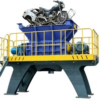 Mesin Penghancur Logam untuk Daur Ulang Profil Logam Bekas Sepeda, Mobil, dan Cangkang Mesin dari Paduan Aluminium Berat
