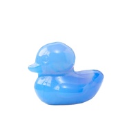 HZ Wholesale - Animaux en cristal de haute qualité sculptés - Mini canard en opalite bleue
