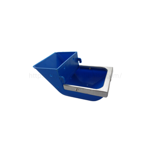 Nouvel ensemble de 4 mangeoires anti-morsure en plastique ABS pour lapins avec bord métallique, trou de drainage anti-déversement, couleur bleue, facile à utiliser, à fixer sur la cage - Product Image 5
