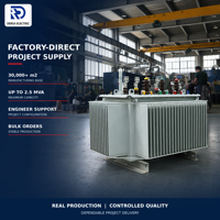 Transformateur de distribution triphasé immergé dans l'huile DERUI S13M 30-2500 KVA à faible perte sous vide, conception de réservoir entièrement scellé 11 KV 15 KV