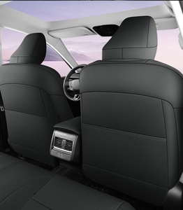 Yüksek kalite 2025 özel 360 ° her şey dahil iş araba koltuk minderleri Toyota Camry için aşınmaya dayanıklı deri koltuk kılıfı siyah - Product Image 4