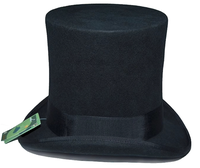 A111901 Chapeau haut de forme en laine 100% Véritable chapeau présidentiel Chapeau magique Hauteur 22CM