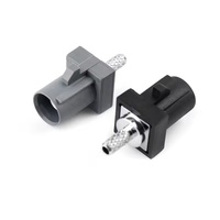 Conector Automotriz Macho Fakra, Conector RF GPS de Alta Definición SMB-J-1.5 para Cable RG174/316