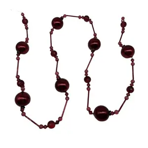 Perles de verre de noël décoration d'arbre de noël famille décoration de noël décoration de verre