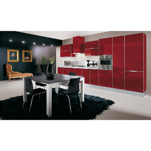 Piccolo Mobile da <span class=keywords><strong>Cucina</strong></span> <span class=keywords><strong>Vintage</strong></span> in Legno Massello con Ripiano Aperto in MDF e Compensato, Armadietto 3D - Product Image 5