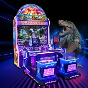 Fonte fábrica direto dinossauro mundo arma simulação tiro jogo máquina crianças moeda operado presente jogo máquina