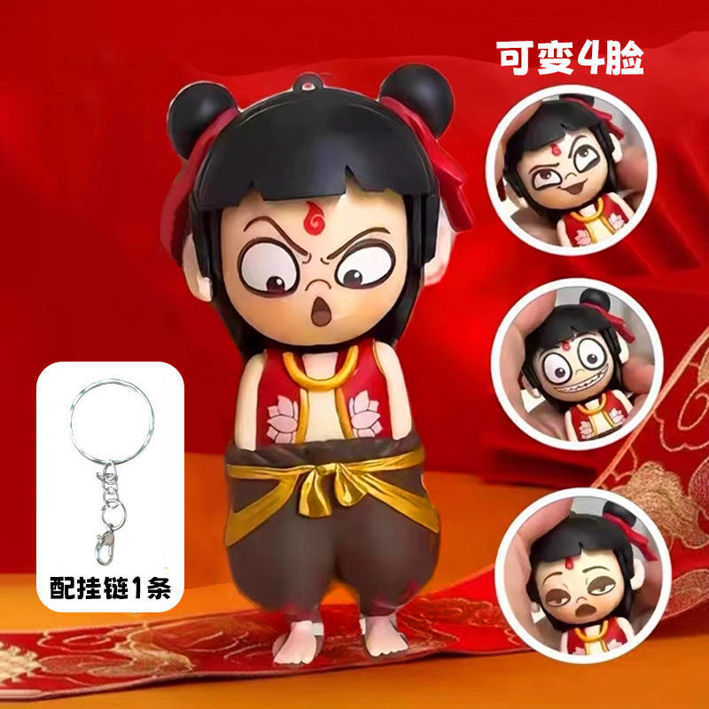 8x4cm Neza Doll 4 Emoji con un portachiavi