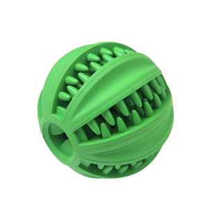 ลูกบอลยางสำหรับสุนัขยี่ห้อ Yite Pet Supplies สีเขียว ของเล่นเคี้ยวแบบยืดหยุ่น ช่วยคลายเครียด แก้เบื่อ บำรุงสุขภาพฟัน - Product Image 1