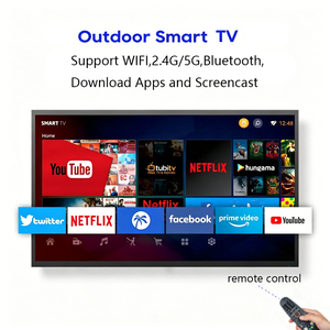 Téléviseur extérieur toutes saisons IP65 4K lisible au soleil, anti-reflet, étanche, Smart <span class=keywords><strong>TV</strong></span> avec Android OS, 3500 Nits, écran commercial - Product Image 2