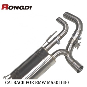 High Versatility 304 Stainless Steel Exhaust for BMW M550I G30 Perfect Fit Easy Installation Sporty Exhaust Sound - Product Image 4