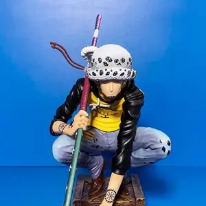 Sıcak yeni 17.5cm japonya Anime Anime D. Su kanunu aksiyon figürü korsan kral Squat poz operatif meyve PVC şekilli kalıp heykeli