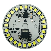 Panneau lumineux LED rond haute tension 220V 3W 5W 7W 9W 12W 15W, sans driver, pour éclairage encastré et projecteur DIY