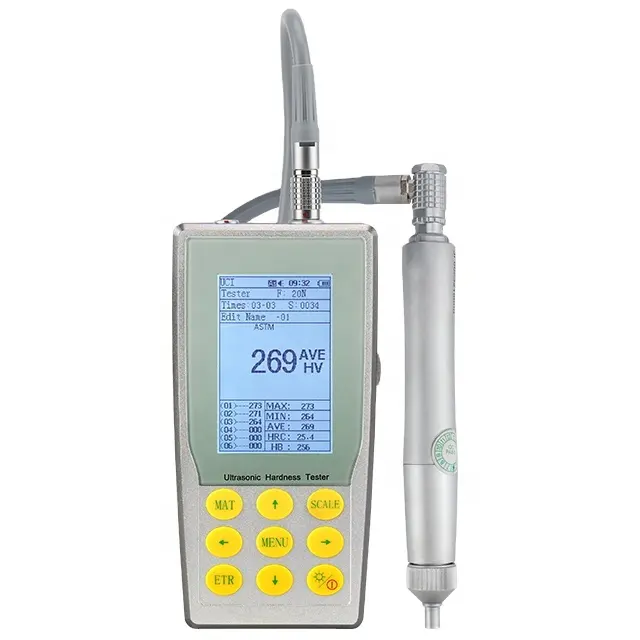 جهاز اختبار الصلابة بالموجات فوق الصوتية من DANA في المخزون بسعر المصنع جهاز قياس التحمل المحمول باليد فيكرز روكويل برينيل ndt