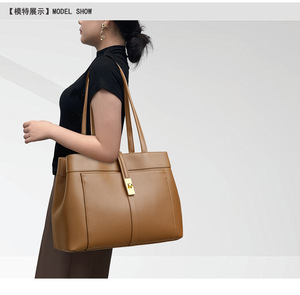 Bolso Bandolera de Cuero Genuino de Gran Capacidad, Estilo Vintage, para Mujer - Product Image 3