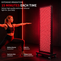 Panneau de luminothérapie rouge haute puissance avec support mobile réglable, dispositif de bien-être LED 660nm 850nm pour salon commercial