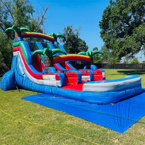 Toboggan aquatique gonflable commercial personnalisé en usine, nouvelle <span class=keywords><strong>piscine</strong></span> gonflable, matériau PVC 0,55 mm, capacité 12 personnes, garantie 3 ans - Product Image 3