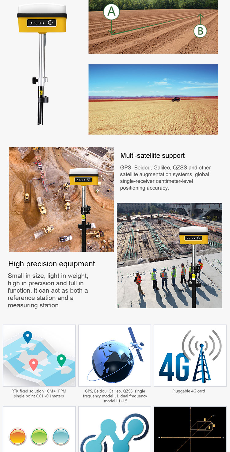 Good Selling Kit Gps Surveying Instrument Gnss Receiver Module Base And Rover Rt