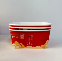 Op maat gemaakte kraftpapieren dozen, rechthoekig, afhaalverpakkingen, fastfoodcontainers, milieuvriendelijk, op maat bedrukt, groothandel
