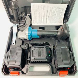 Meuleuse d'angle électrique à disque de 125 mm OEM ODM, haute puissance, 21 V, outil de coupe et de meulage professionnel robuste avec deux batteries - Product Image 1