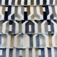 Tissu jacquard découpé en velours, canapé américain, haute qualité, 2 pièces